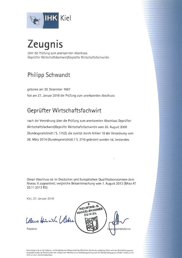 Geprüfter Wirtschaftsfachwirt IHK